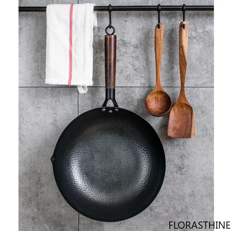 Wok Electric Flat - مقلاة ووك من الفولاذ الكربوني 32