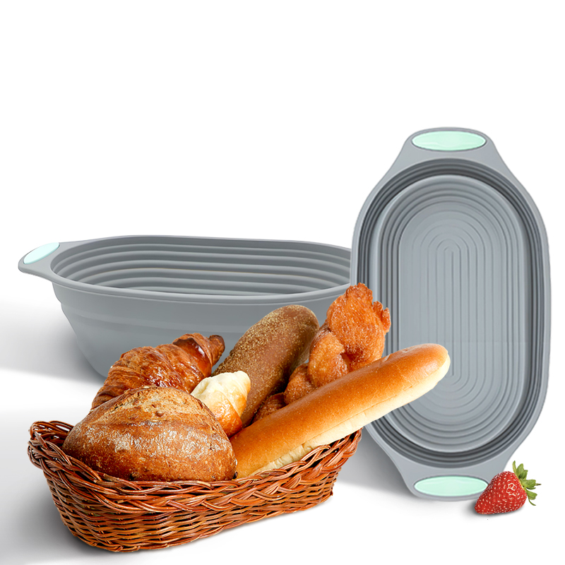 Kitchen Appliances Packages - سلة تخمير الخبز السيليكونية القابلة للطي