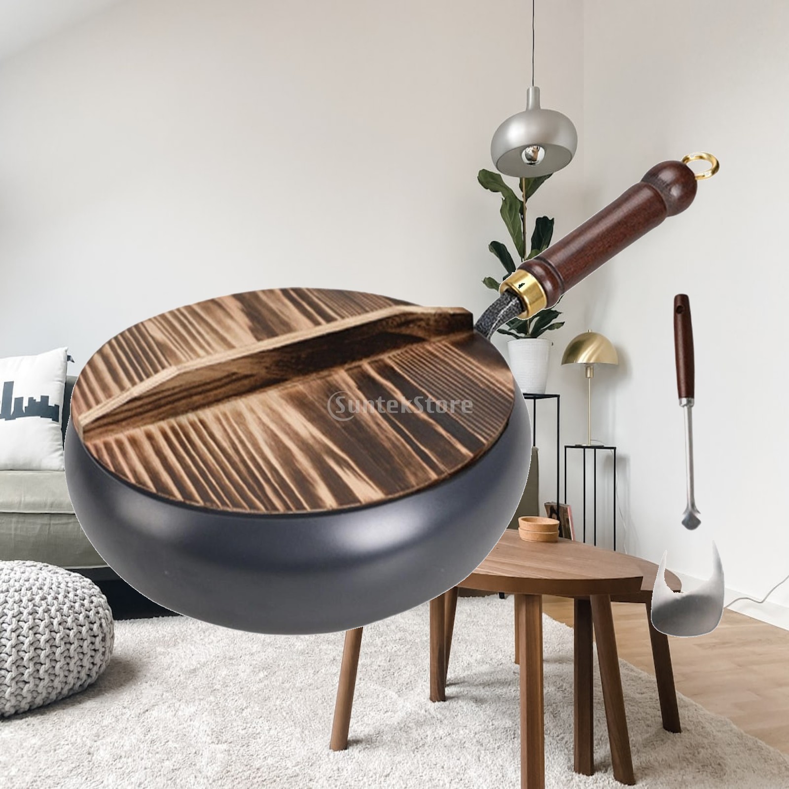Wok Electric Flat - مقلاة ووك غير لاصقة من الحديد
