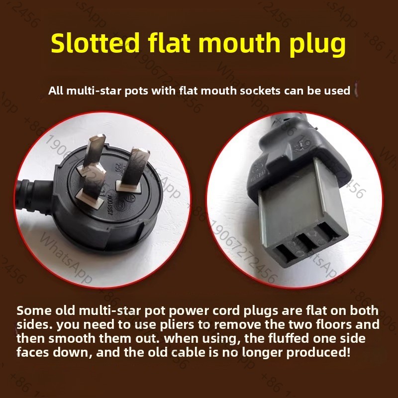 Wok Electric Flat - وعاء تسخين كهربائي متعدد الوظائف بفتحة