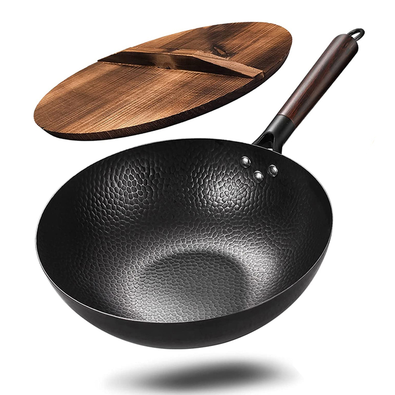 Wok Electric Flat - الكربون الصلب ووك ، Woks و