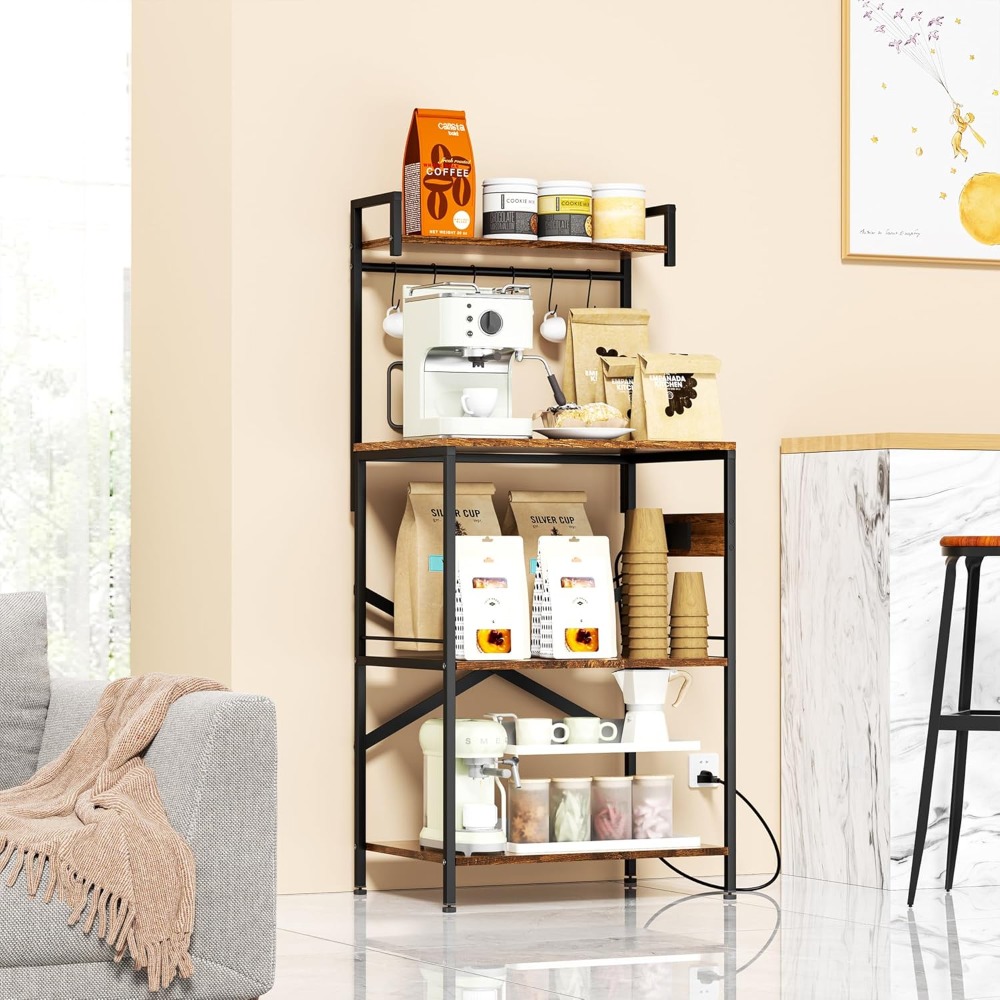 Kitchen Appliances Outlet - 6 خطافات، منظم أجهزة المطبخ، رف