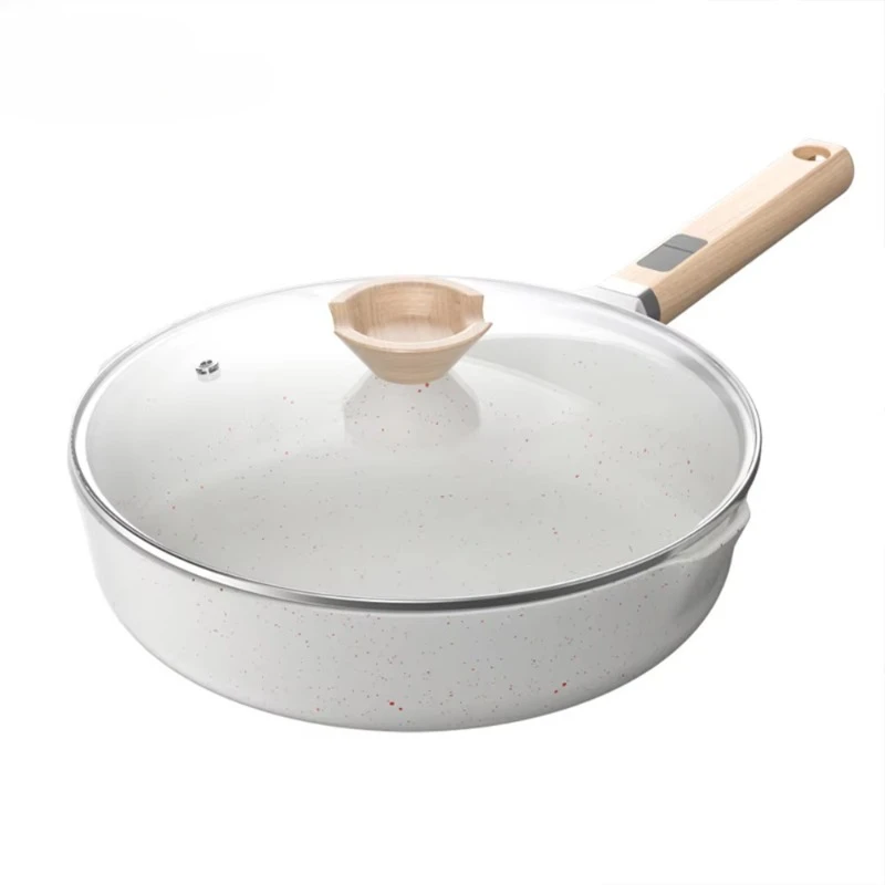 Wok Electric Flat - مقلاة غير لاصقة ذات قاع مسطح،