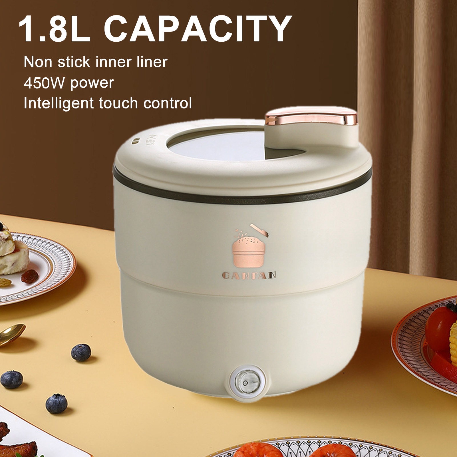 صانع طبخ الأرز 1.8L متعدد الوظ - مراجعة Rice Cooker 10 Cup وسعره