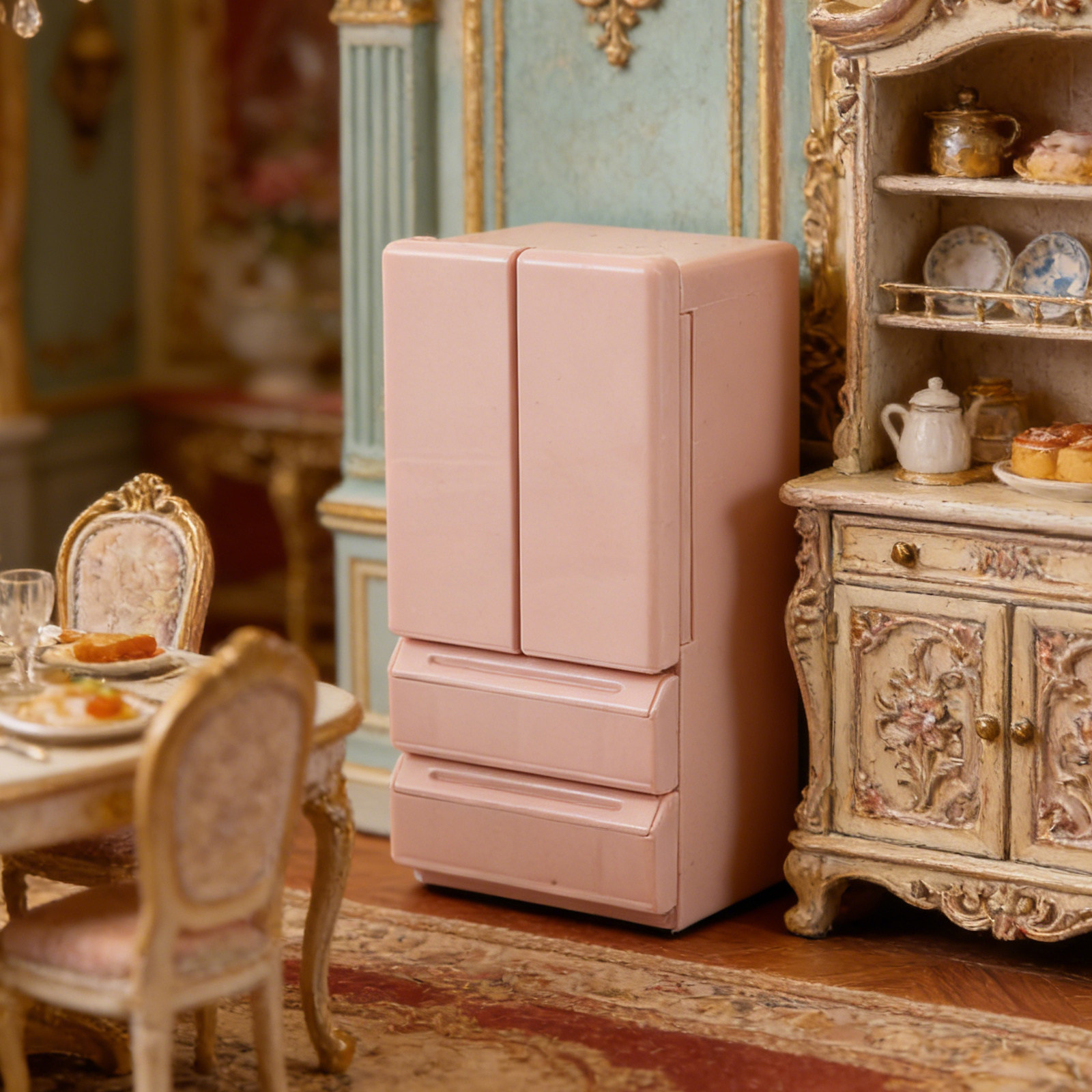 ثلاجة صغيرة لبيت الدمى 12.5x6. - مراجعة Kitchen Appliances Kids وسعره