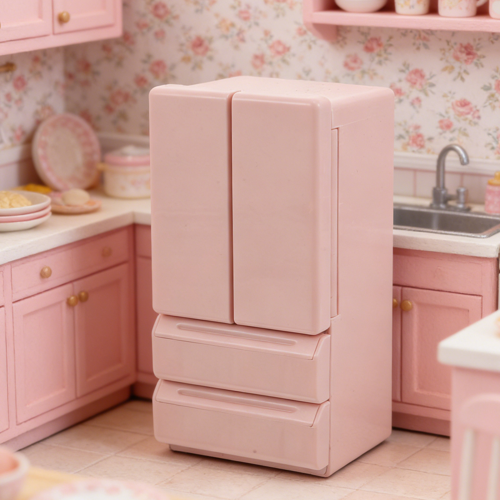 ثلاجة صغيرة لبيت الدمى 12.5x6. - مراجعة Kitchen Appliances Kids وسعره