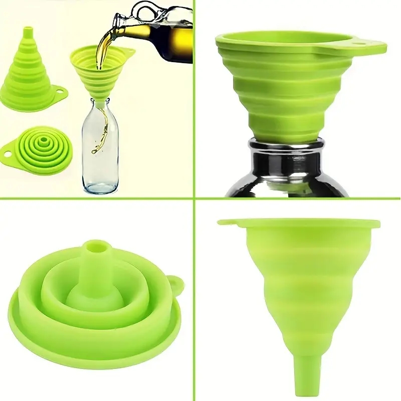 قمع سيليكون قابل للطي متعدد ال - مراجعة Kitchen Appliances And Utensils وسعره