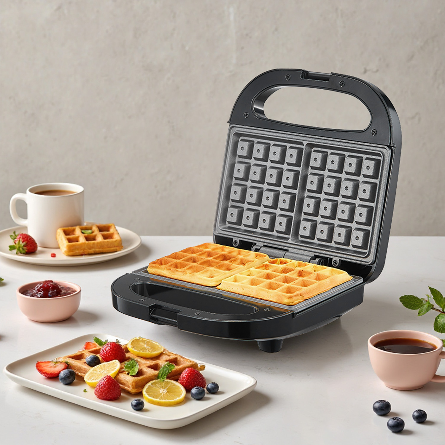 جهاز صنع الوافل البلجيكي بشريح - مراجعة Waffle Iron Belgian وسعره