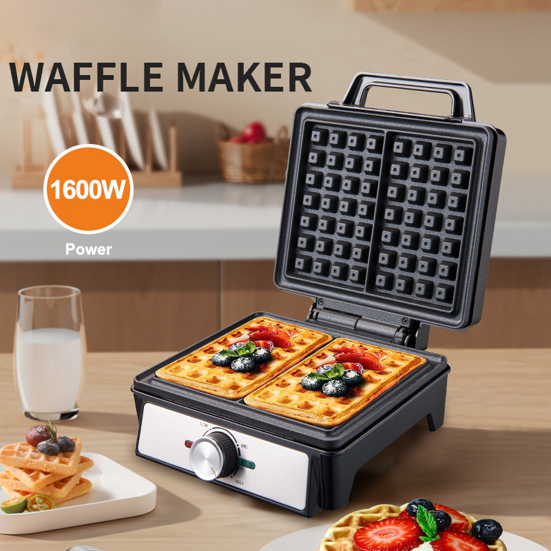 صانع الوافل 2 شرائح قابل للتعد - مراجعة Waffle Iron Belgian وسعره