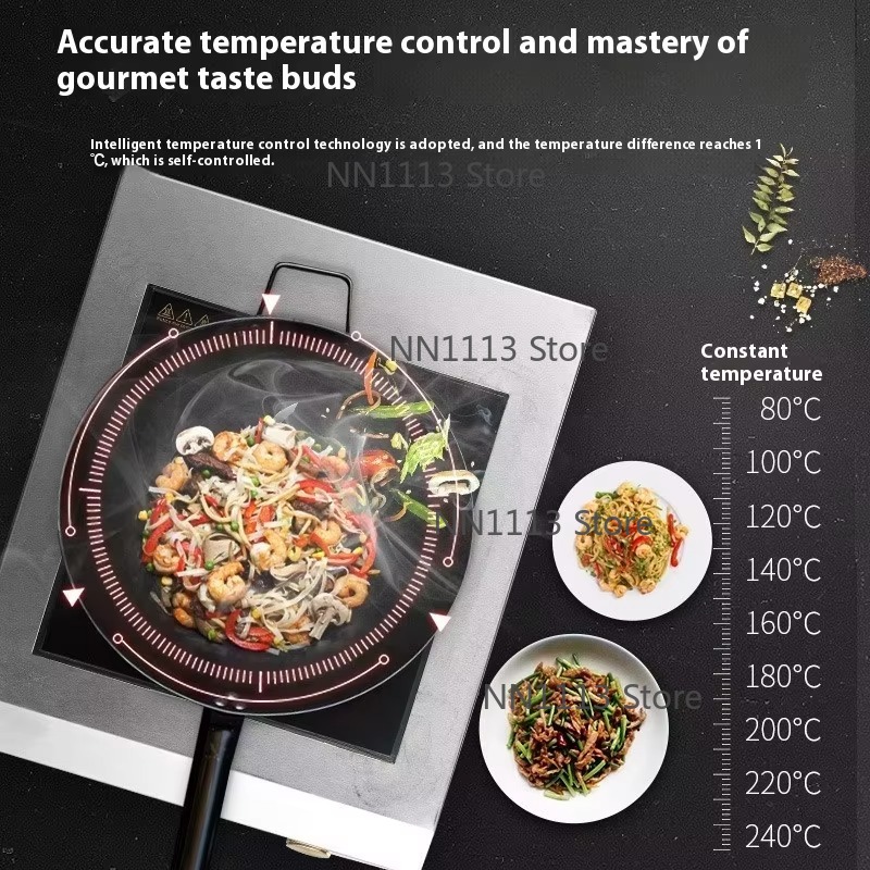 التجارية عالية الطاقة التعريفي - مراجعة Wok Electric Flat وسعره