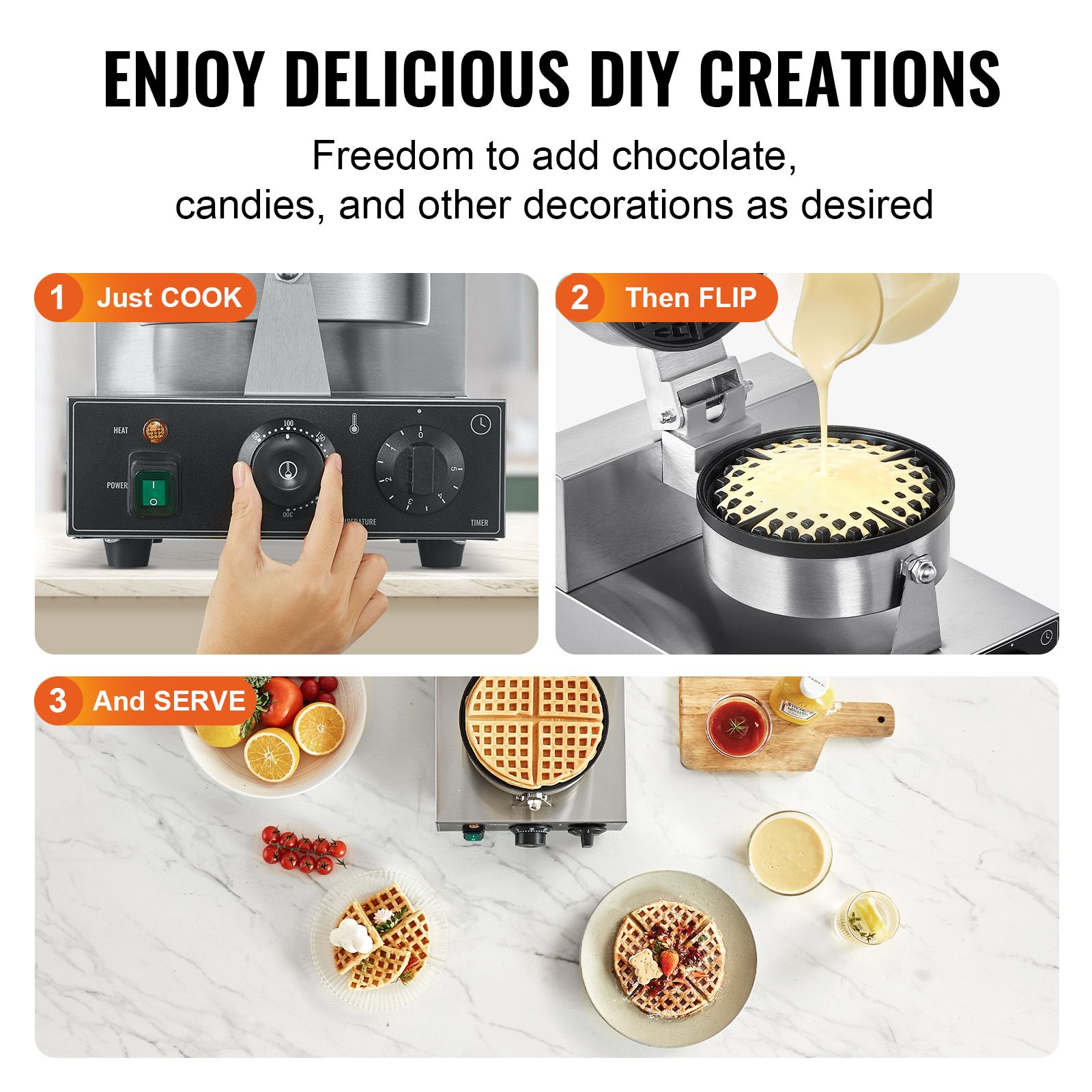 آلة صنع الوافل التجارية، جهاز  - مراجعة Waffle Iron Belgian وسعره