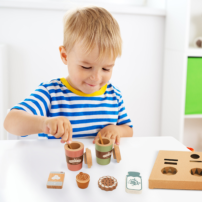 مجموعة ألعاب القهوة الخشبية لل - مراجعة Kitchen Appliances Kids وسعره