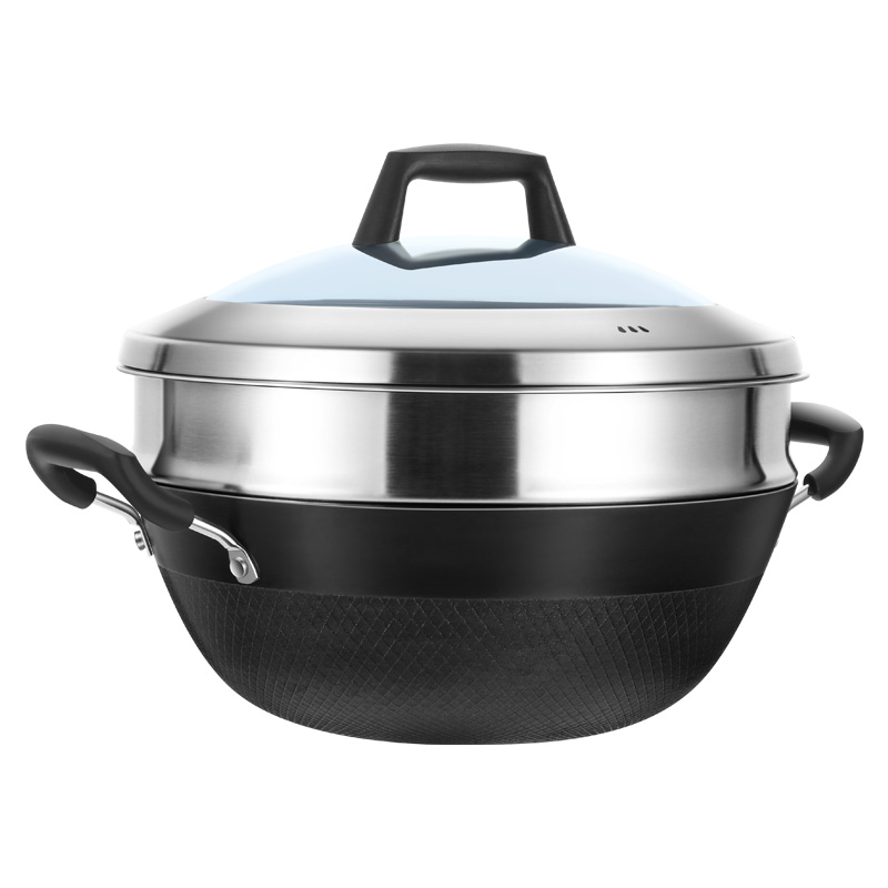 مقلاة مسطحة القاع من الفولاذ ا - مراجعة Wok Electric Flat وسعره