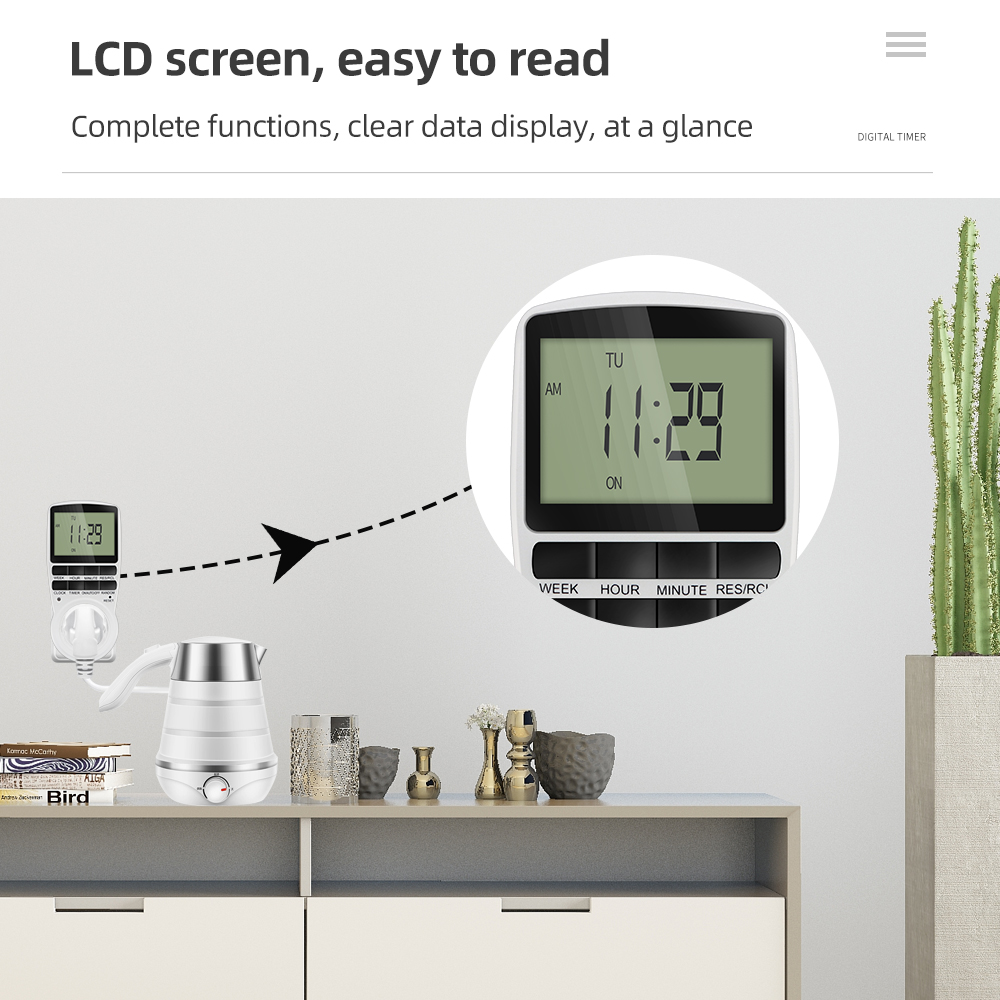 مفتاح مؤقت رقمي إلكتروني قابل  - مراجعة Kitchen Appliances Outlet وسعره